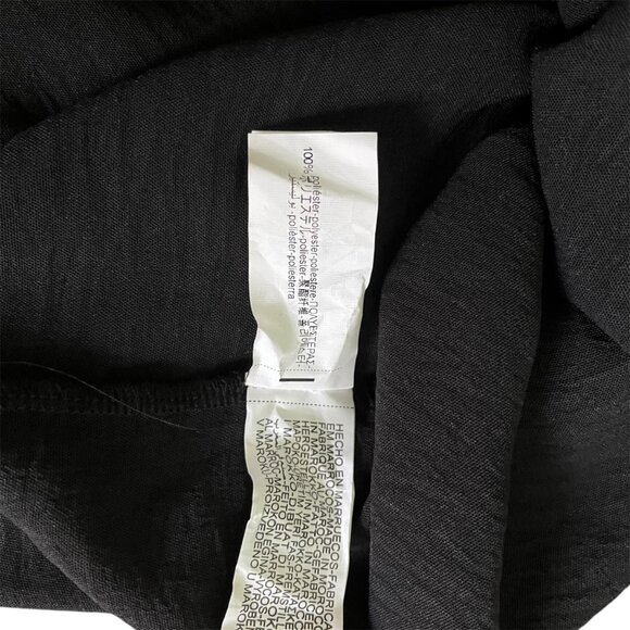 Zara Black Sleeveless Wrap Top Vest Summer Basic Eco-Friendly & Chic Size XL - Picture 9 of 9